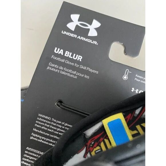 Under Armour UA Blur Limited Top Speed Full Throttle Football Gloves Men Size S - Picture 3 of 10